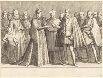 Ferdinando och Christine av Lorraines bröllop