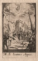 Apostlarnas martyrskap: Evangelisten Johannes.