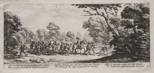 Krigets miseries: Arrest of Malefactors, 1633.