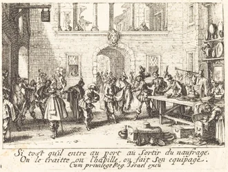 Föräldrarna skänker gåvor, 1635.