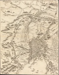Belägringen av La Rochelle [skylt 6 av 16; uppsättningen omfattar 1952.8.97-112]
