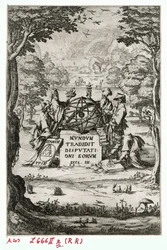 Titelsida till Sacra Cosmologia ... (gravyr)