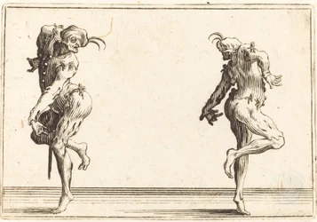 Två Pantaloons som dansar