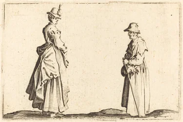 Två kvinnor i profil, ca. 1622.