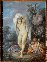 Venusbadet Målning av Jacques Charlier (1720-1790)