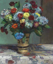 Bukett hortensior, 1929