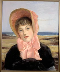 Den rosa capeline av Jacques Emile (Jacques-Emile) Blanche (1861-1942)