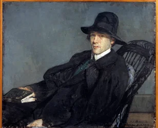 Porträtt av Andre Gide (1869 - 1951)