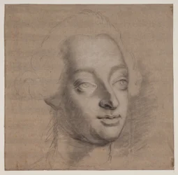 Porträtt av Frederik V. 3/4 Profil