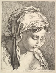 Head of a Woman, mitten till slutet av 1700-talet.