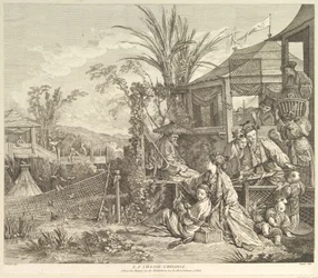 La Chasse Chinoise The Chinese Hunt, från Chinoseries, efter 1743.