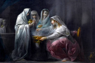 Les Vestales: detalj. 1800-talet (olja på duk)