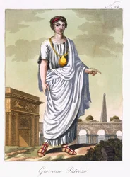 En ung patricier, illustration från 