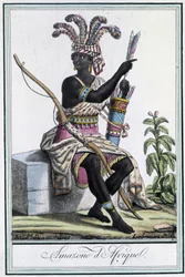 African Amazon - i "" Encyclopedia of Travels"" av Grasset St Sauveur, red. 1796