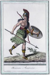 Old Amazon - i "" Encyclopedia of Travels"" av Grasset St Sauveur, red. 1796