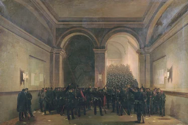 106:e bataljonens inträde i Paris stadshus, 31 oktober 1870
