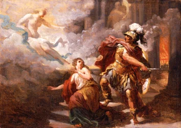 Helena räddas av Venus från Aeneas vrede, 1779