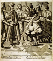 Illustration av fabler av Jean de La Fontaine (gravyr)