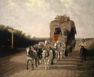 Postdiligensen från Ludlow, 1801