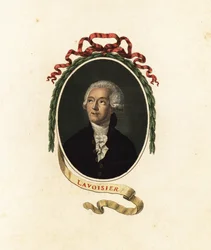 Antoine Lavoisier, fransk kemist, ekonom och adelsman.1805 (gravyr)
