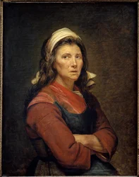 En maraichere. Målning av Jacques Louis David (1748-1825)