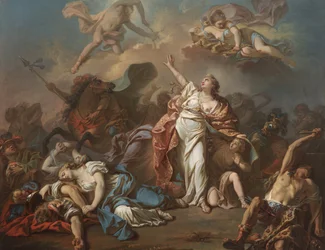 Apollo och Diana attackerar Niobes barn