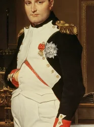 Detalj av kejsar Napoleon i sitt arbetsrum i Tuilerierna