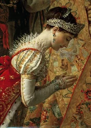 Kejsarinnan Joséphine Napoleons kröning, detalj
