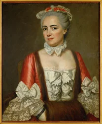 Marie-Francoise Buron, kusin till målaren (olja på duk)