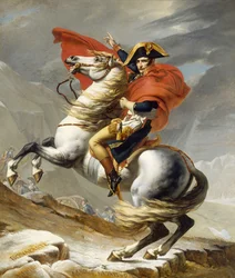 Napoleon korsar Alperna den 20 maj 1800