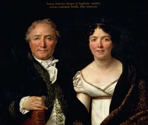 Porträtt av Antonio Mongez och hans fru