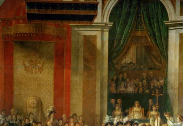 Napoleons kröning i Notre-Dame …