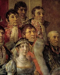 Napoleons rite. Detalj föreställande Marie-Julie Clary (hustru till Joseph Bonaparte