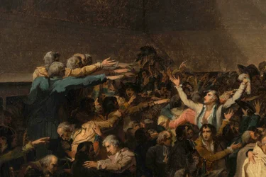 Tennisbanans ed, 20 juni 1789, detalj
