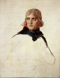 Oavslutat porträtt av Napoleon Bonaparte i allmänhet - olja på duk, ca 1798