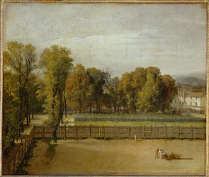 Utsikt över Jardin du Luxembourg i Paris ...