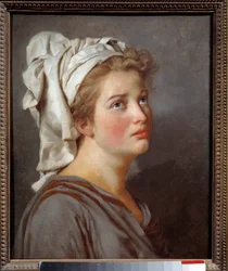 Ung kvinna i turban