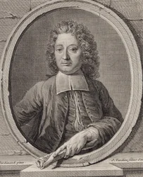 Porträtt av kompositören Jean-François Lallouette 1651-1728.