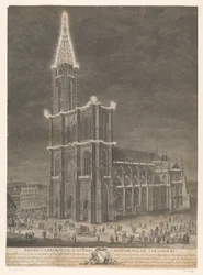 Utsikt över Strasbourgs katedral Représentation de l