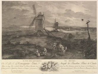 Andra utsikten över Brygge IIe. Vue des environs de Bruges.