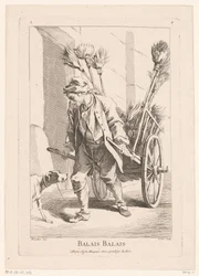 Gatuförsäljare med kvastar Balais Balais (titel på objekt) Cris de Paris (serietitel) Street Vendors of Paris (serietitel)