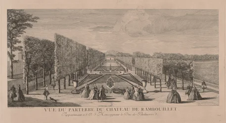 Blomsterträdgården i Chateau Rambouillet.