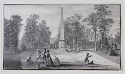 Den stora obelisken, nära den sydvästra ingången till Lord Burlington