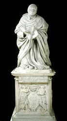 Monument över kardinal Pierre de Berulle (1575-1629) från karmelitkapellet i Paris