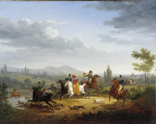 Rådjursjakten (olja på duk)