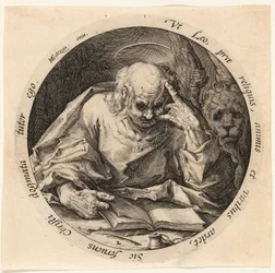 Sankt Markus, plansch två från De fyra evangelisterna