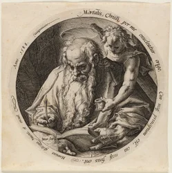 Sankt Matteus, plansch ett från De fyra evangelisterna