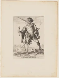 Soldat med arquebus, från Officerare och soldater i kejsar Rudolf II:s livgarde