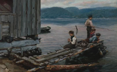 Fiske vid kajen