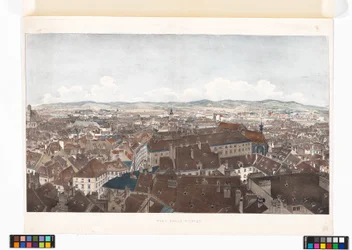 Panorama över Wien mot väster, från Peterskyrkan